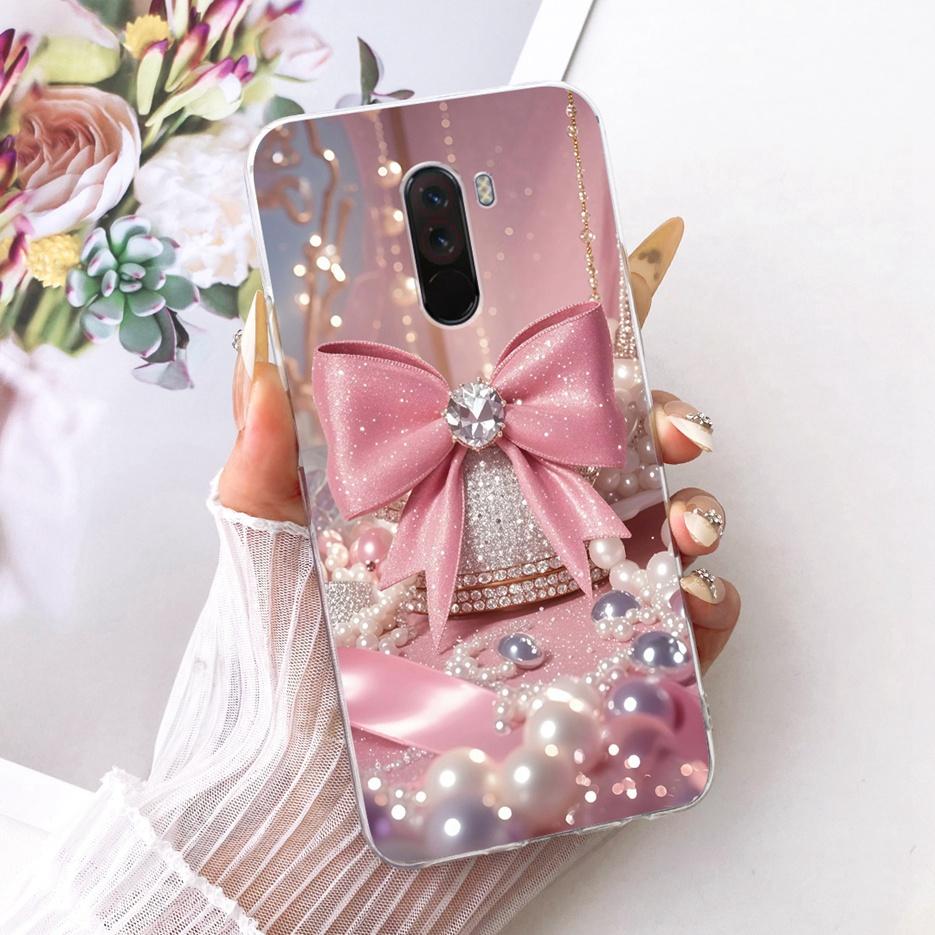 For Xiaomi Pocophone F1 Case Luxury Flowers Butterfly Painted Cover Soft Slim Phone Case For Xiaomi Poco F1 PhoneF1 PocoF1 Shell