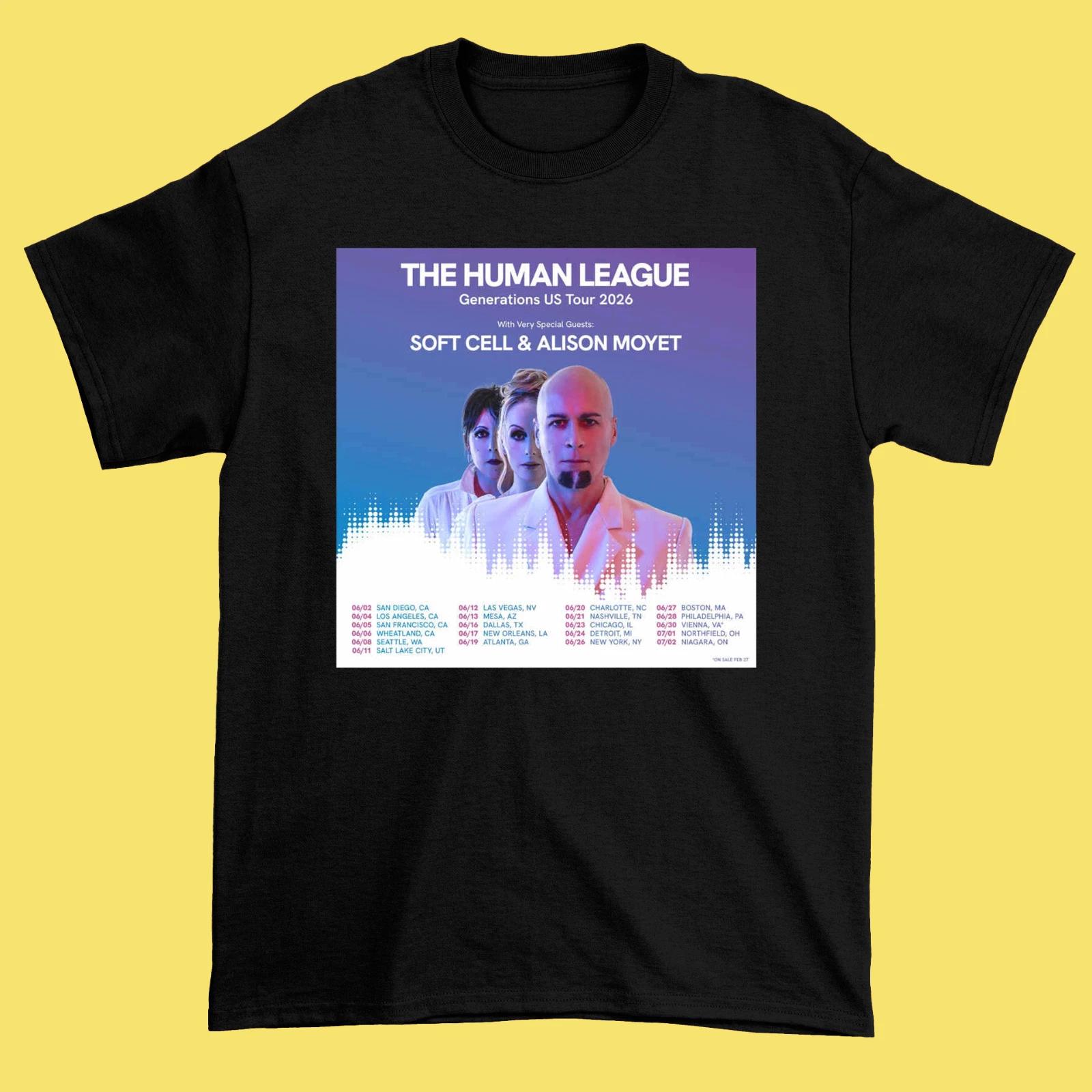 The Human League The Generations Tour June 2026 Black Shirt L383 XXXXL