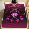 1PC Gorillaz Print Flannel Blanket, High quality Comfortable for All Seasons, Home Decor, Warmth and Comfort, Perfect for Christmas Gifts