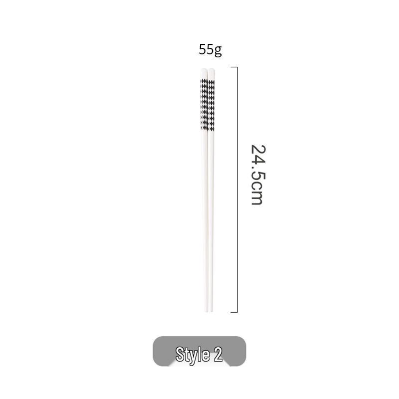 Qingyao Antibacterial Ceramic Chopsticks: 5 Pairs, Non-Slip, Anti-Mold, High-Grade Gift Box, Luxurious Feel
