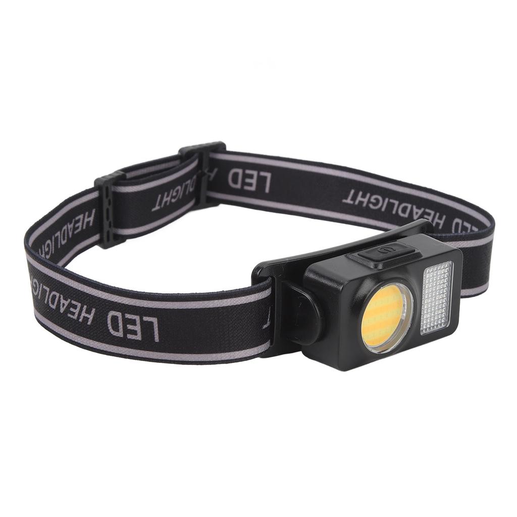 Headlamp Flashlight COB LED High Brightness Adjustable Angle Headlight for Camping Running Cycling F