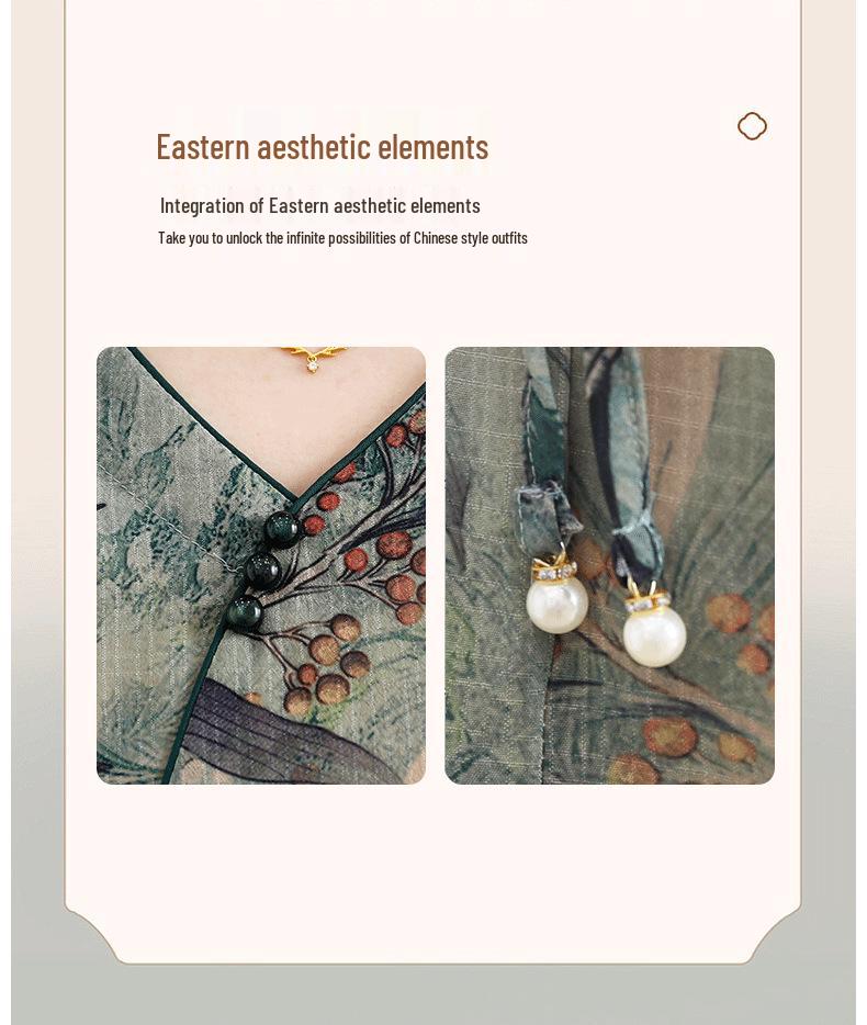 Summer Style 2026 Women's Shirt – Middle-Aged & Elderly, Chinese-Inspired National Printed T-Shirt