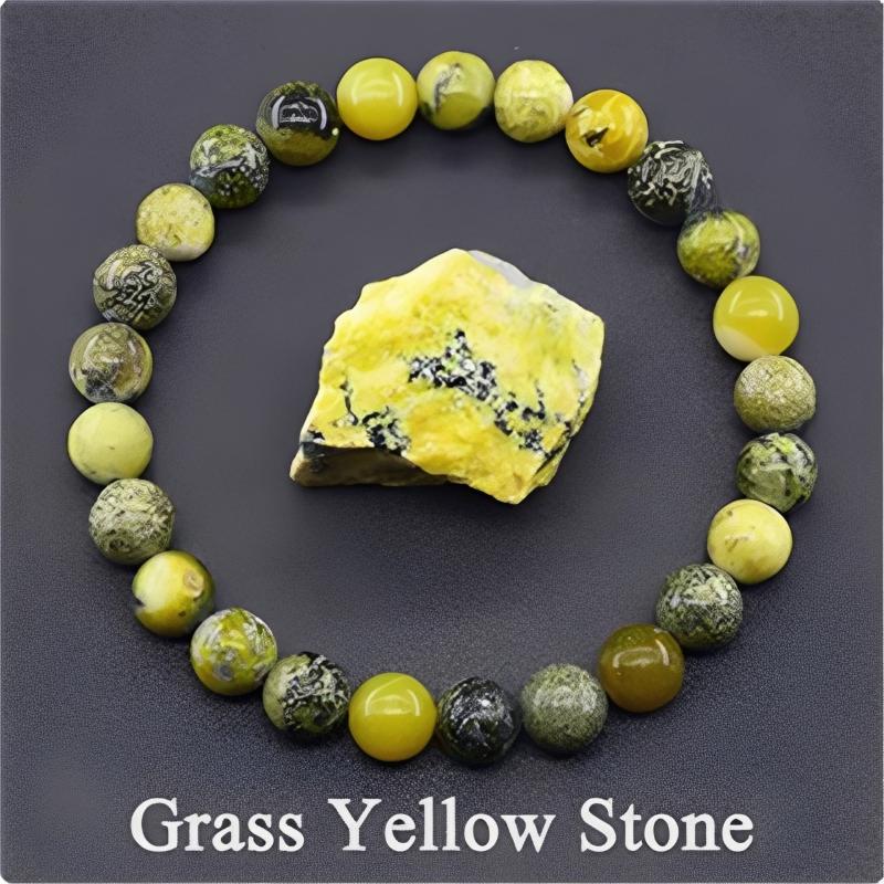 8Mm Natural Epidote Zoisite Stone Bead Bracelet Homme Quartz Lava Tiger Eye Bracelet Made Of Natural Stone Jewelry
