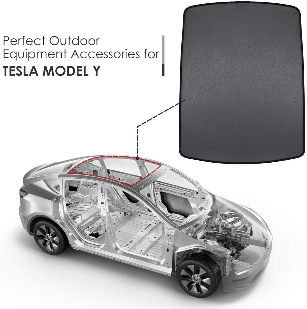 Tesla Model Y Sunroof Sunshade UV Protection Mesh Cover