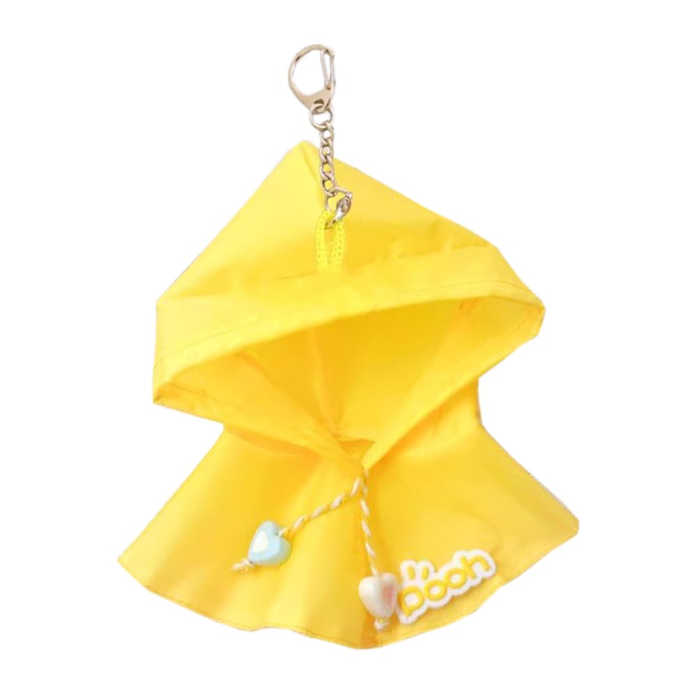 

niannyyhouse 10cm-15cm Plush Clothes Poncho Pendant Dress-Up Cotton Doll Accessories (Yellow)