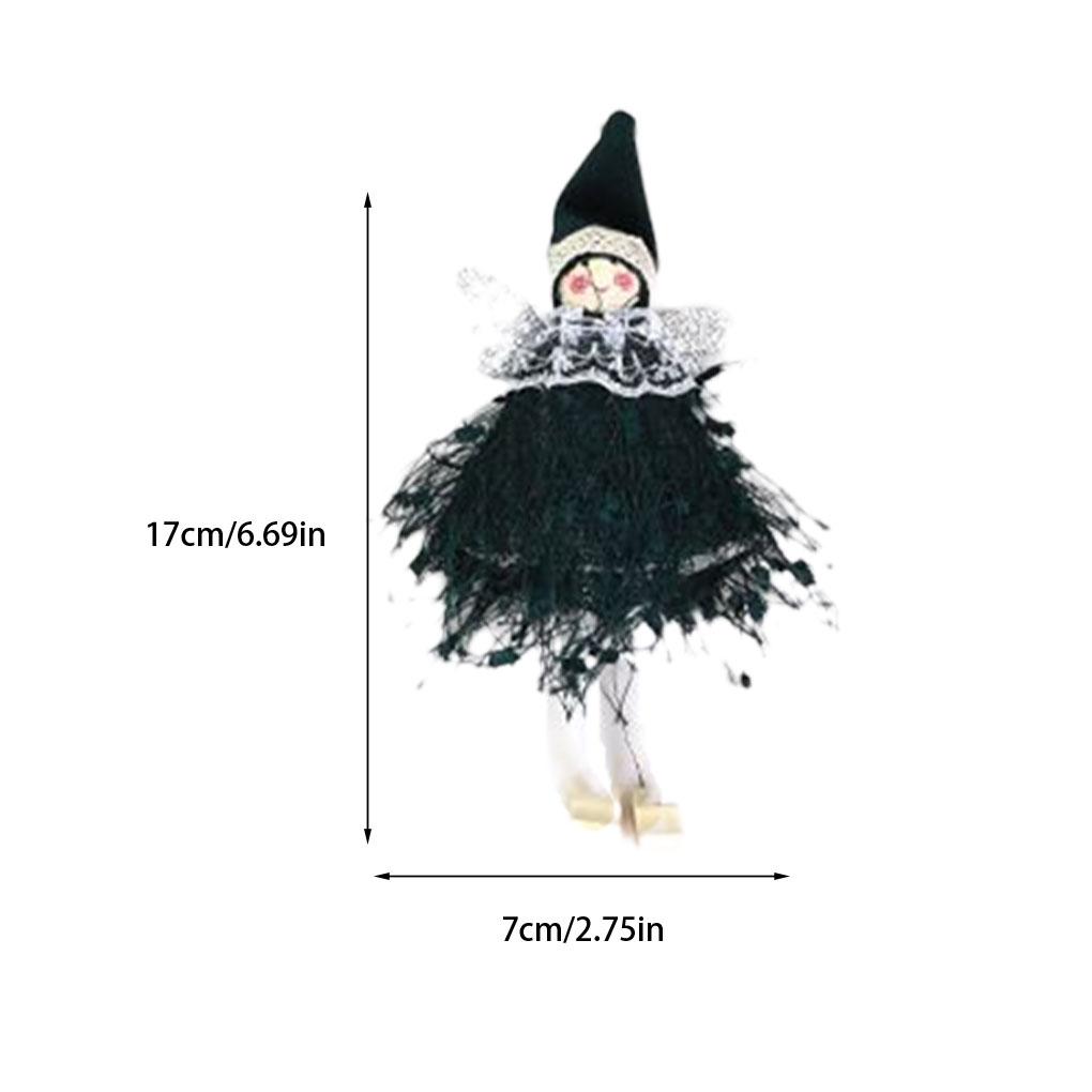 Christmas Angel Dolls Home Adornment Hanging Decor Prop Adorable Festival Pendants Xmas Tree Pendant Holiday Adornments Props