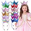 Kids Girl Sequins Crown Headband for Women Sweet Birthday Party Festival Decoration Headwear Hairband