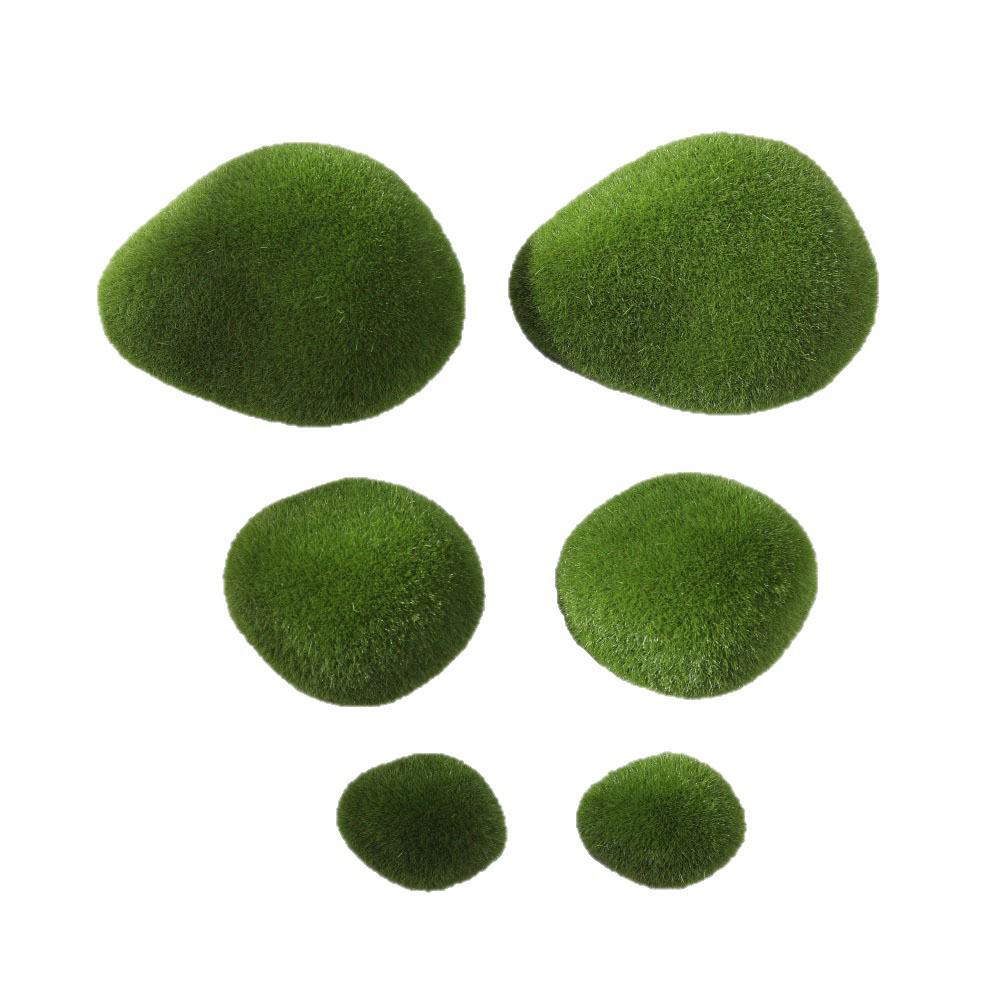 Cross-Border Fake Moss Green Algae Stone Ball for Aquatic Plant Landscaping