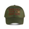 Bad Day To Be A Hot Dog Funny Decor Sign Baseball Cap Fashion Unisex Sunhat Womens Outdoor Sports Snapback Cap