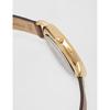 Coach Elliot Men's Watch Unique Artistic Modern Minimalism Water-Resistant Saddle Gold Tone Leather Strap Gold Dial