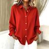 2026 Summer European & American Women's New Solid Color Simple Long-Sleeved Shirt