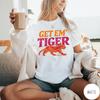 Get Em' Tiger T-Shirt, Retro Distressed Tiger Shirt, Vintage Indie Grunge Shirt, Boho Graphic Tee, Oversized Tiger Tee