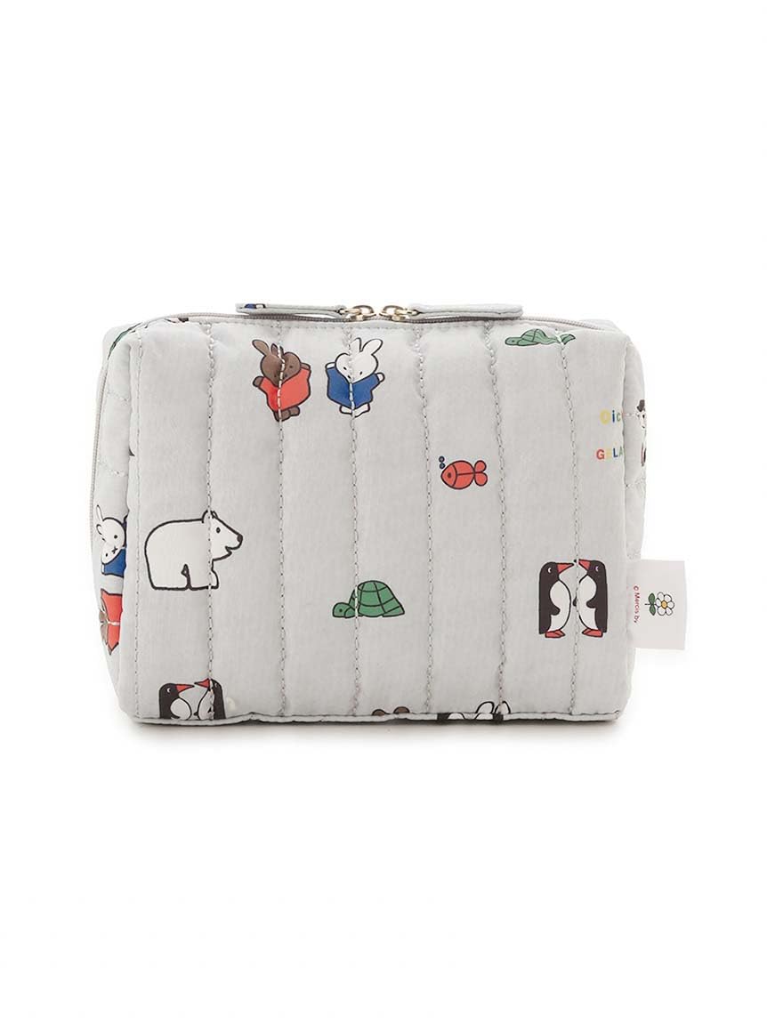 

Quilted Print Pouch PWGB254540GRYF [DickBruna] All-Over