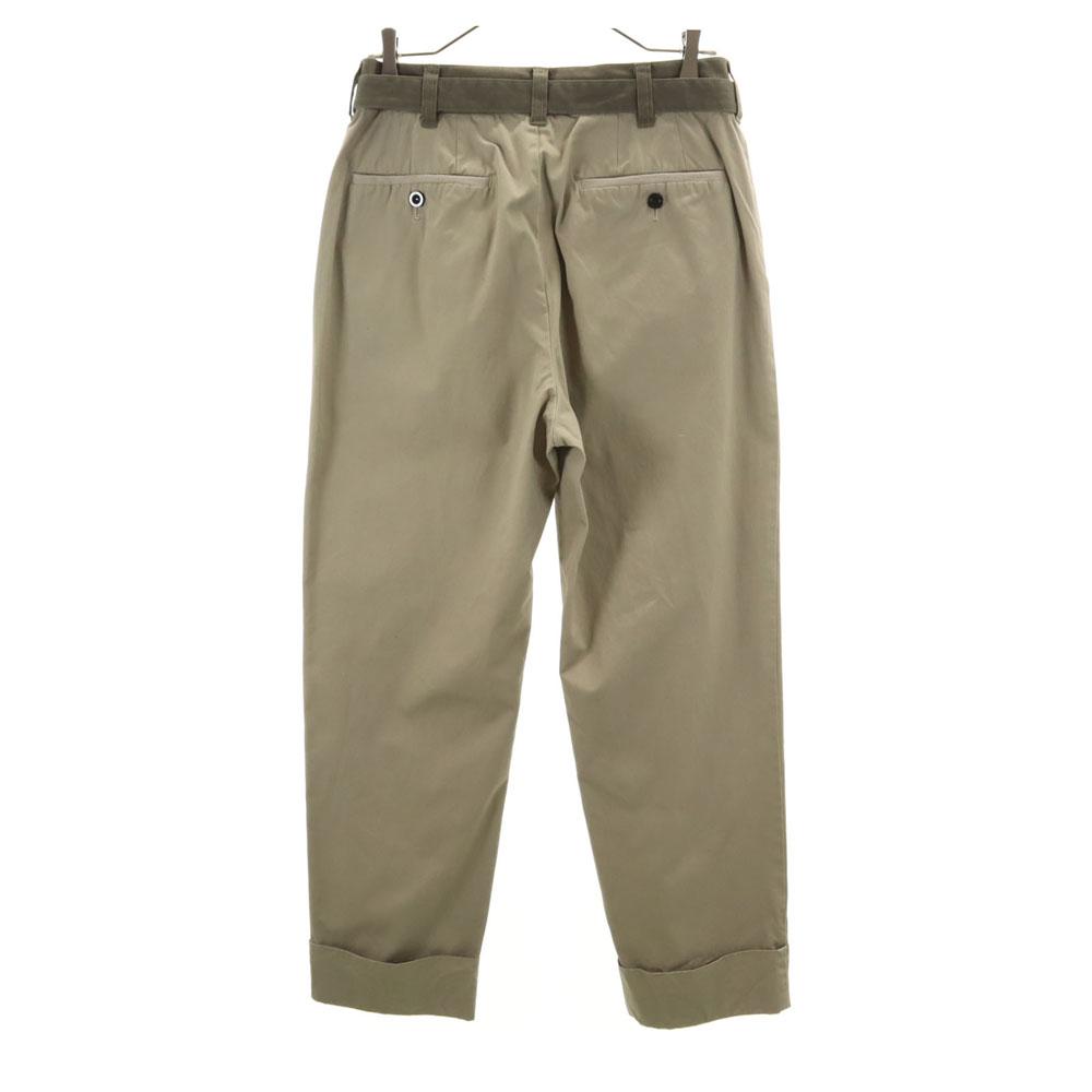 Sacai 23SS Made In Japan Wool Blend 23-02978M Belted Chino Pants 1 Men's Used