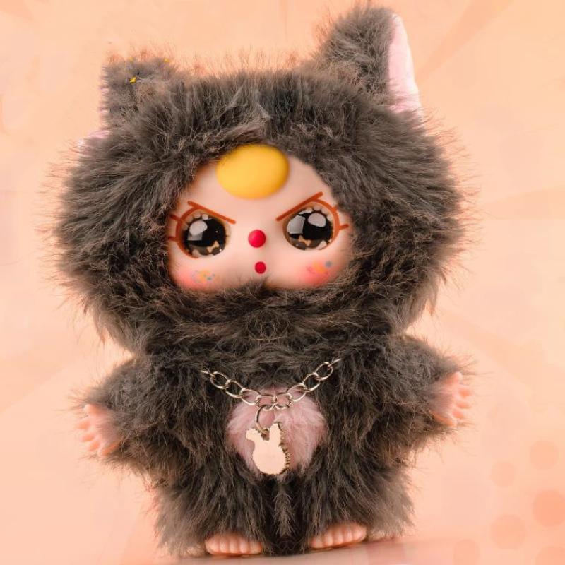 Baby Three Cats And Dogs Series Blind Box Vinyl Plush Doll Bag Decoration Pendant Collect Toys Mystery Box Birthday Gift