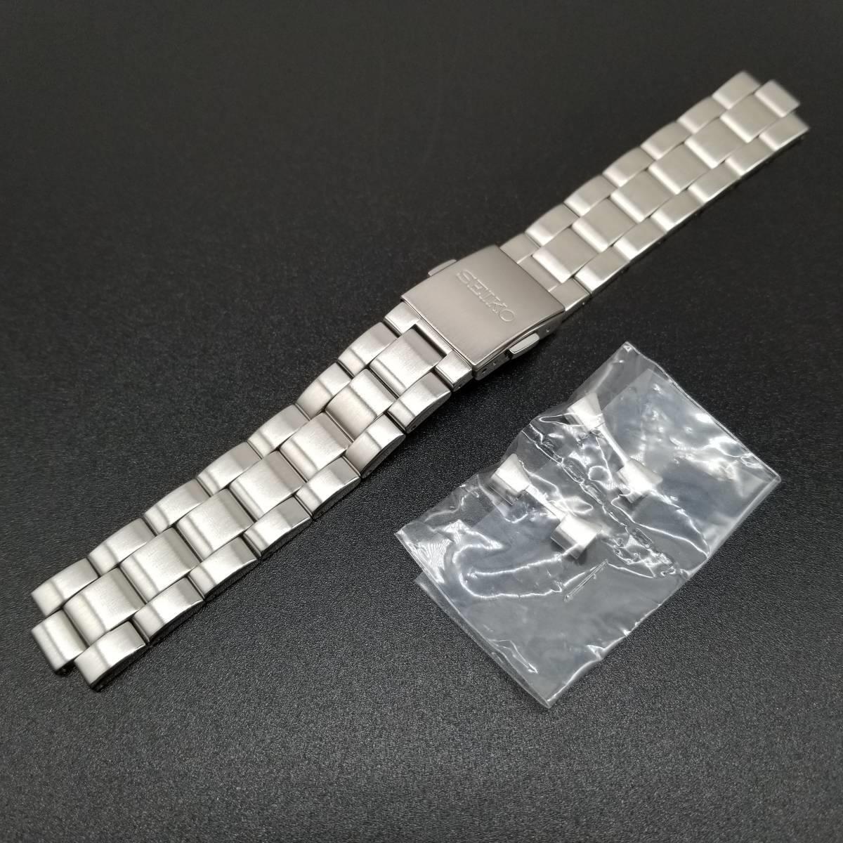 

Оригинальный спортивный браслет SEIKO 5 из нержавеющей стали с механическим ремешком для SARB027/SARB029/6R15-00V0 19 мм D0011AM