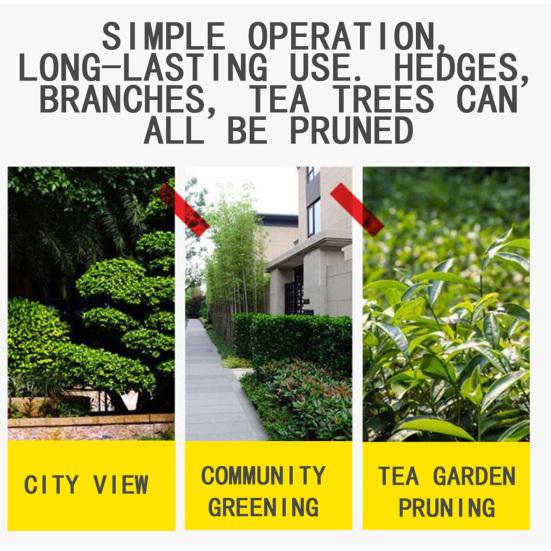 1 Set 24 Inch Fuel-efficient Low Voice High-powered Hedge Trimmer Double Side Blade 26cc Gas Bush Cutter