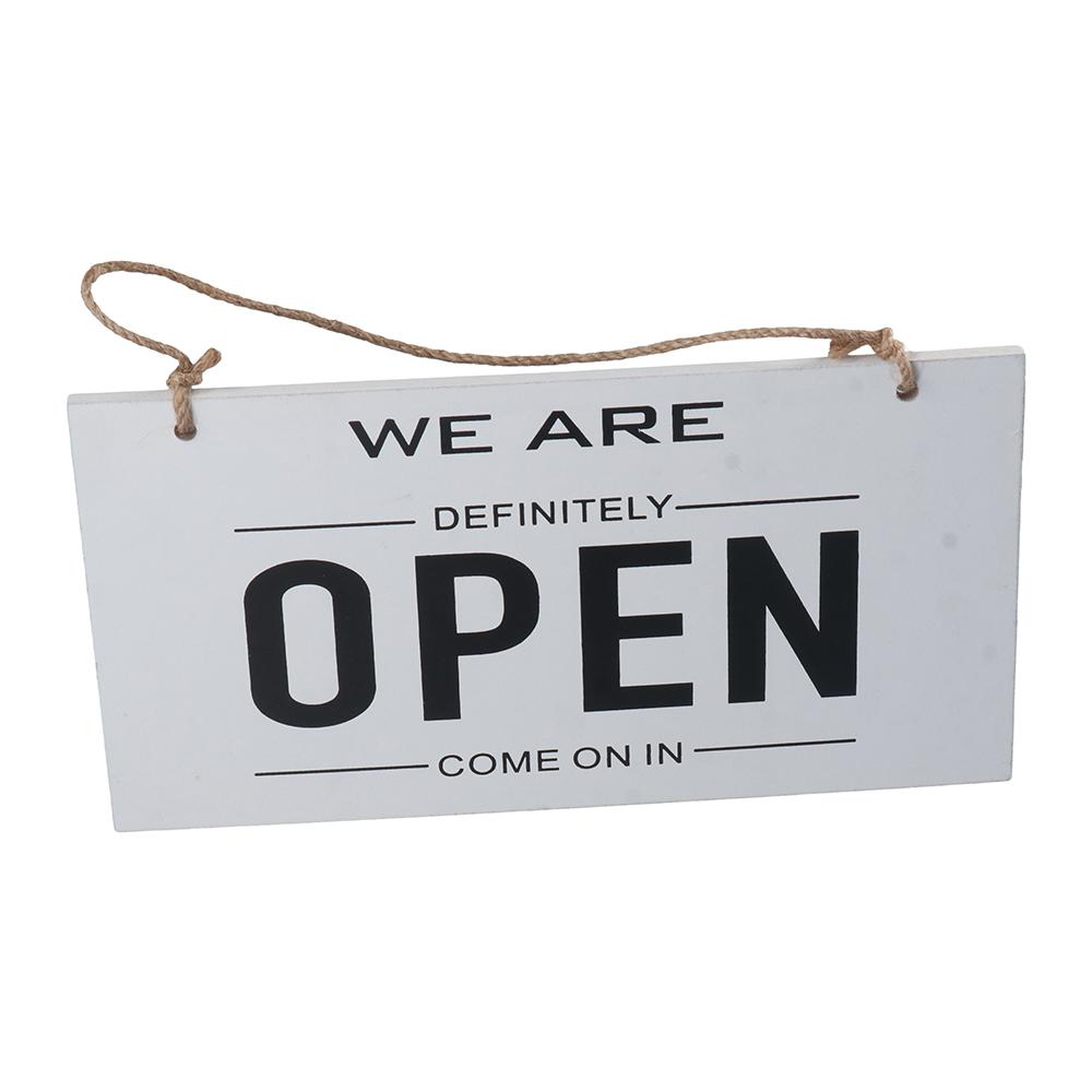 Double Sided Hanging Sign With Ring Open and Closed Club Business Sign  Shop