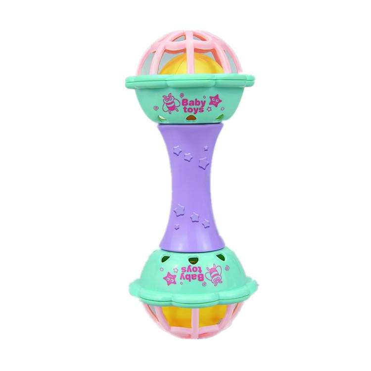 Baby Clutch Ball Rattle Fitness Soft Glue Hand Rattle, Fish Skewer Toothpaste Infant 0-1 Years Old Educational Toy