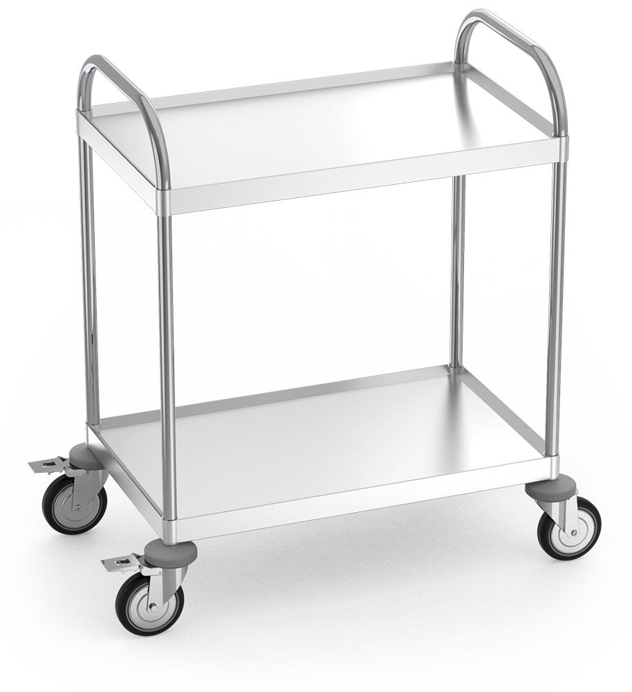 FRICOSMOS-Carro de servicio con 2 entrepaños de 835x535x975 mm. Ref.: 76002