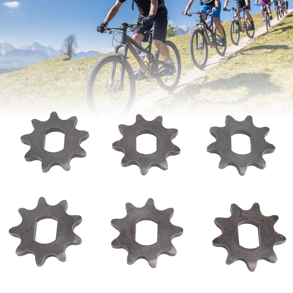 6 BUC Pinioane Față 420 9T Oțel Diametru Interior 12x17mm Pinion Față Motor pentru Lanțuri 420