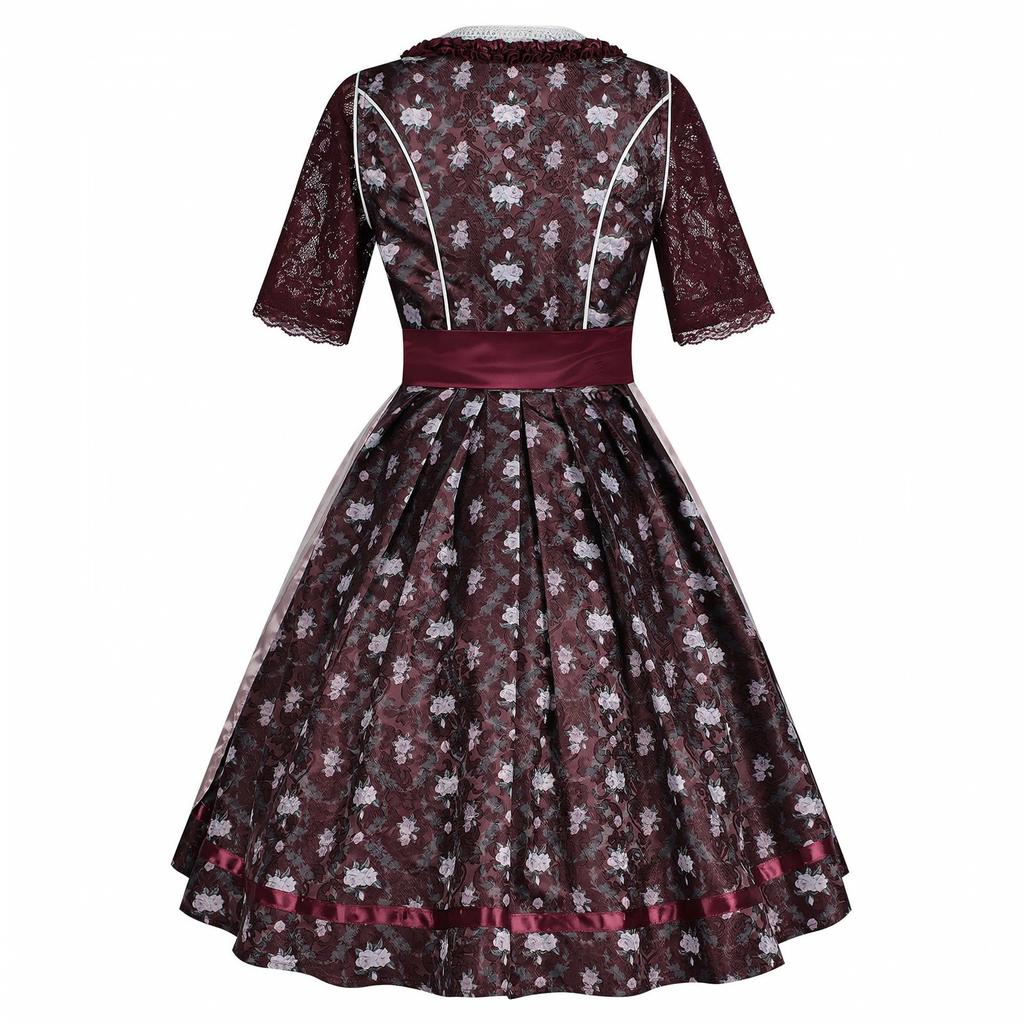 Dames Traditionele Duitse Oktoberfest Jurk Set met voor Festival Feest Kostuum