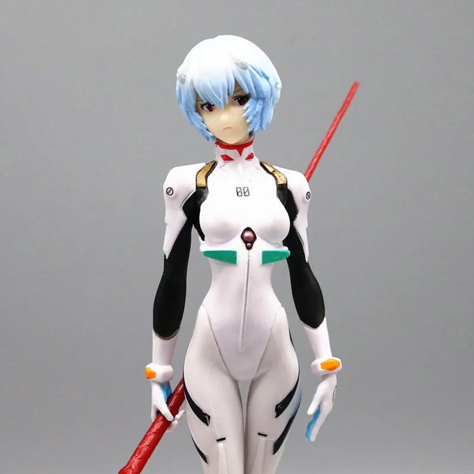 23cm NEON genesis EVANGELION Figures Ayanami Rei Action Figure Cake Decorations PVC Model Anime Asuka Makinami Collection Toys