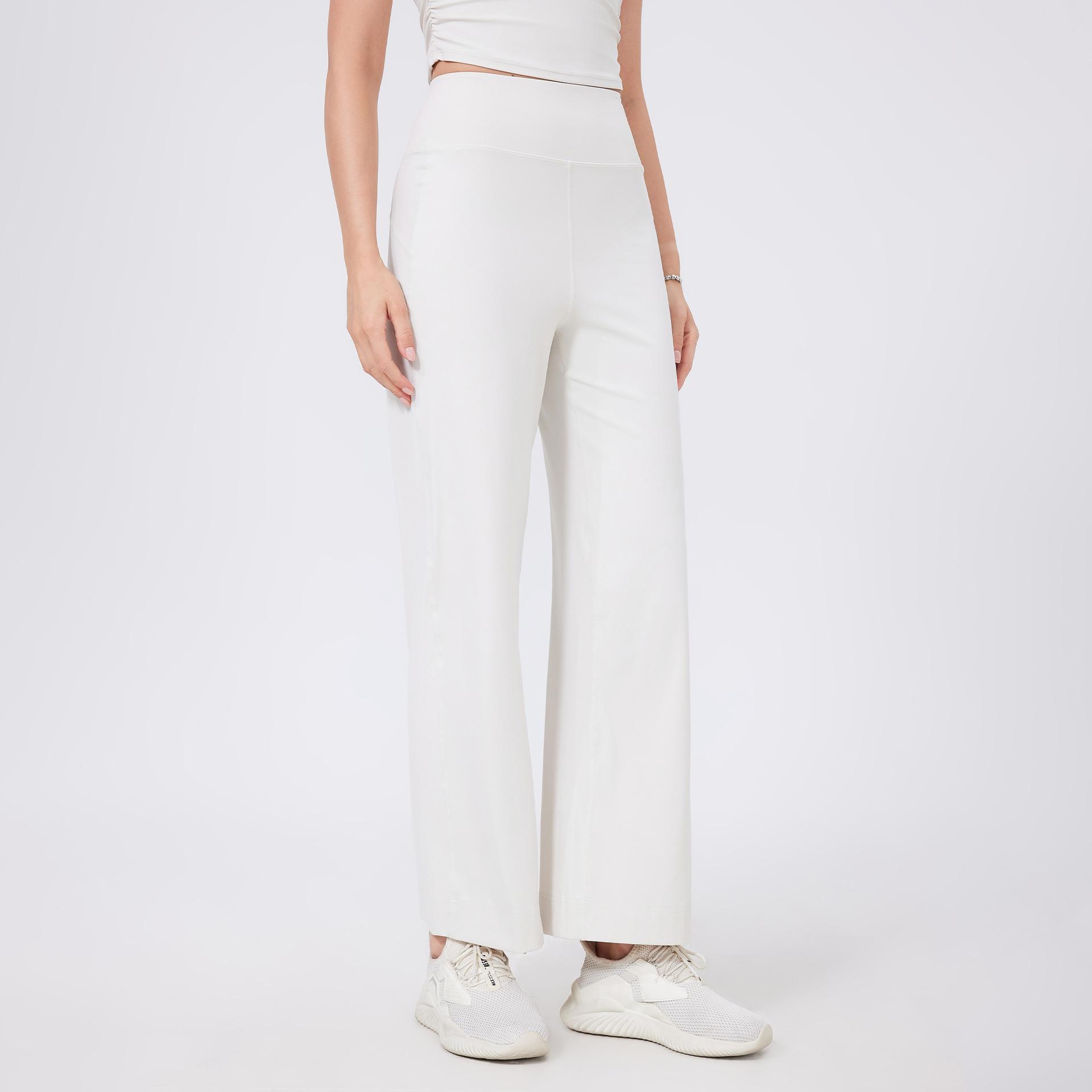 

Sweatpants high waist belly sports loose straight trousers women s quick-drying running and thin fitness pants with pockets yoga pants S