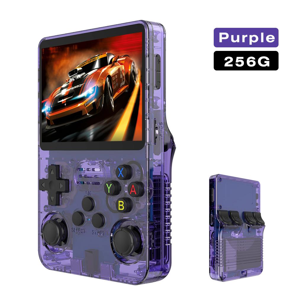 128G R36S Retro-Videospielkonsole Linux-System 3,5-Zoll-IPS-Bildschirm RK3326 Tragbarer Taschenspieler 64G 256G Spiele Beste Geschenke für Jungen
