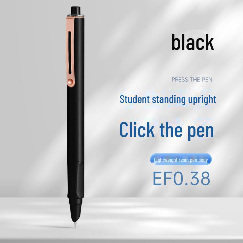 Zhengzi Student Fountain Pen - Iridium Gold 0.5mm Nib, 0.38mm Replaceable Ink Capsule, Steel Construction