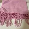 Used Light pink stole with fringe