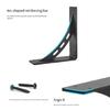 4pcs Carbon Steel Wall Shelves 6 Inch Narrow Profile Large Capacity Designs For Small Space Apartments