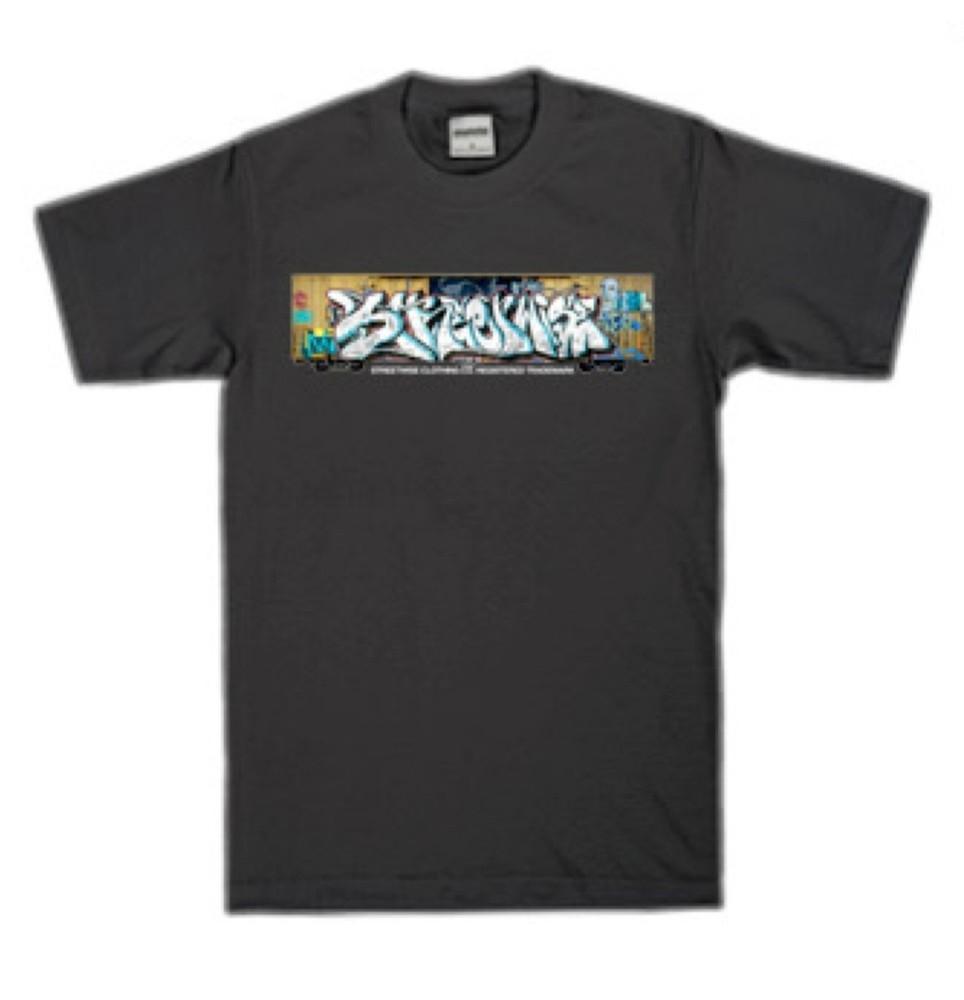 Streetwise Graff train Graphic T-Shirt Black M-L-XL-2XL-3XL wbr/ -4XL-5XL Unisex T-Shirt XXXXL