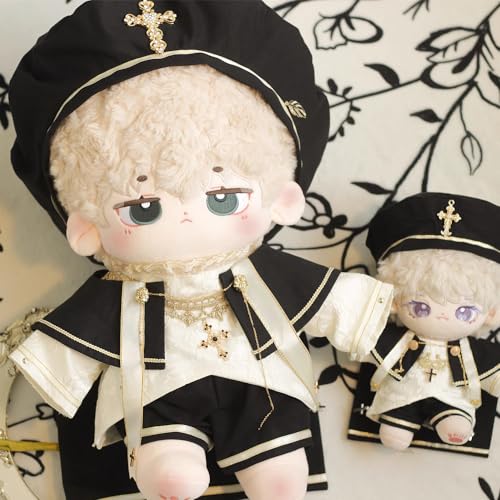 niannyyhouse 10cm, 15cm, 20cm, 40cm Plush Toy Clothes, European Style, Hat, Dress Shirt, Pants, Shawl, Leather Shoes, Cotton Doll, Accessories, Dress-