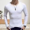 T-shirt Casual O Neck Long Sleeve Slim Sports Top for Outdoor