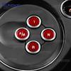Tricolor Dry Carbon Fiber Sticker For Abarth 595 695 2012-2017 2018 2019 2020 2025 2025 2025 2025 Automatic Gear Shift Button