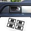 For Ford F150 2009-2014 Inner Door Handle Bowl Cover Trim Stickers Carbon Fiber