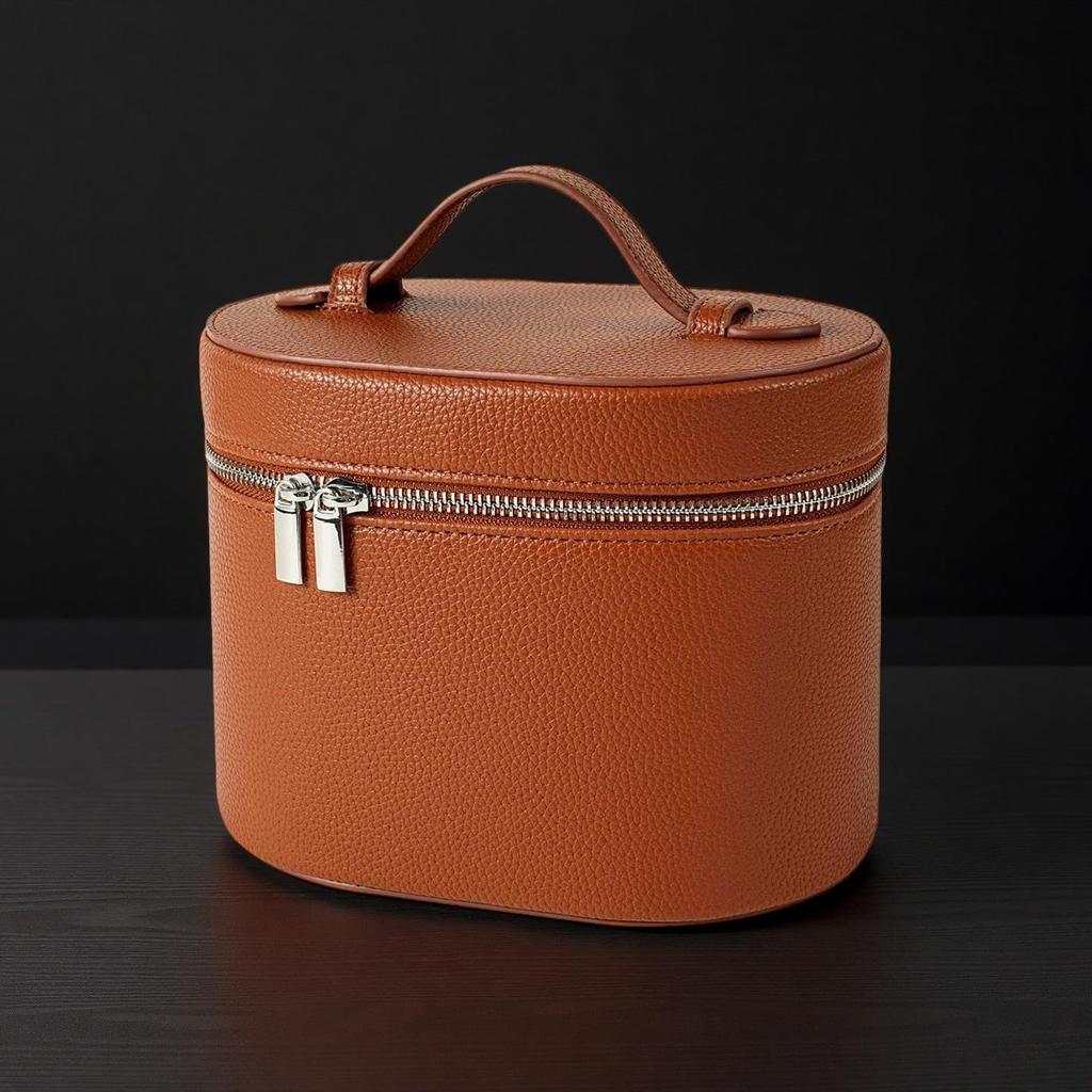 2025 Luxury Portable Makeup Brush Bag - Large Capacity, Waterproof, Double Zipper Cosmetics Toiletry Box