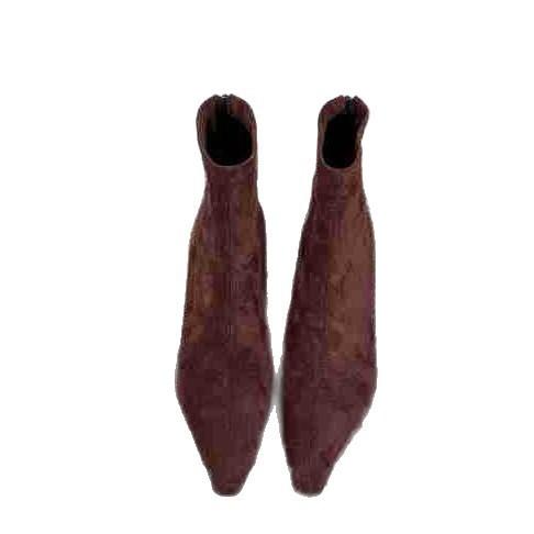Temperament small fragrant style side zipper sleeve comfortable fashion boots new fine heel versatile personality retro Martin boots