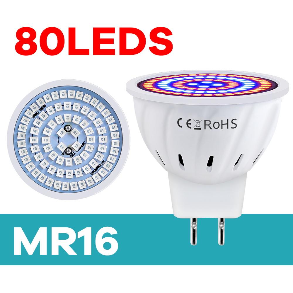 Plant Grow Light 220V LED Growth Bulb E27/E26 Full Spectrum GU10 Hydroponic B22 Seed Fill Lamp MR16 Succulent E14 Growing Lights