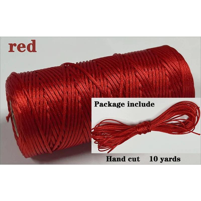 Sfoară Bumbac Bicolor 2mm 10 yarzi Sfoară Bakers Twine Fir Bumbac pentru Decor Acasă Handmade DIY Ambalare Cadou Crăciun