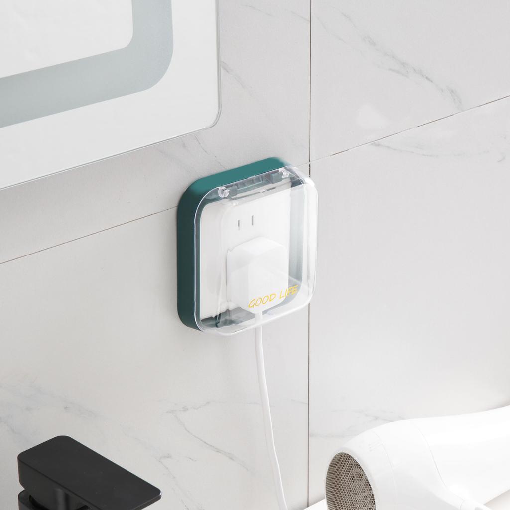 Universal Switch Cover with Lid Transparent Dust-proof Water-proof Kitchen Bathroom Safe Protect Your Family Self Adhesive Home