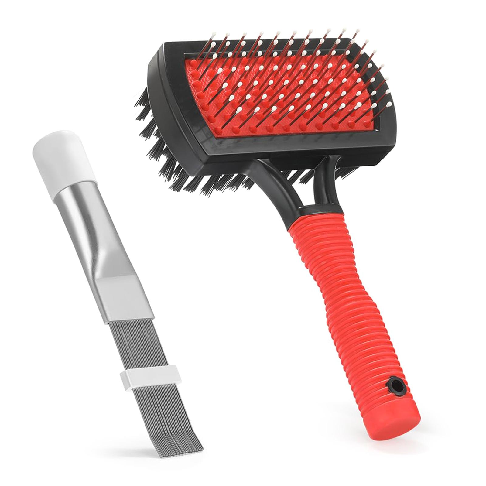 

Durability Air Conditioner Coil Cleaning Tool Set Includes Evaporator Brush and Fin Comb Straightener Cleaning Brush