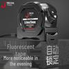High-Precision Fluorescent Self-Locking Steel Tape Measure – 5m, 7.5m, 10m, Thickened & Wear-Resistant