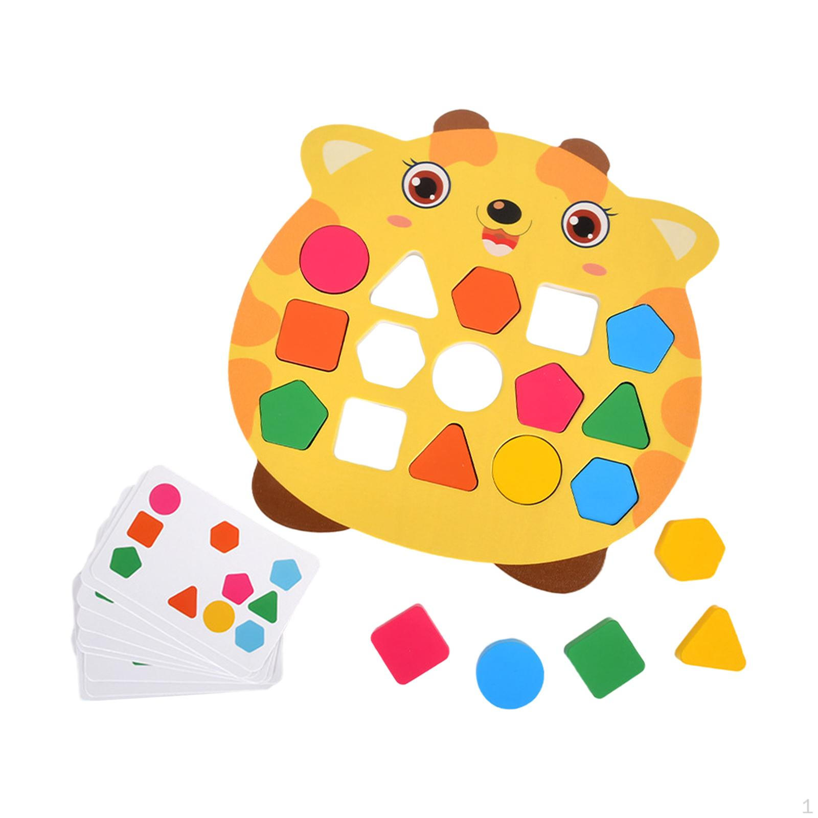 

Shape Matching Game Geometric Blocks Early Educational Toys Activity Toy Kids Valentines жовтий