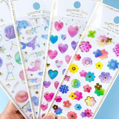 Epoxy 3D Cartoon Stickers for Children's Journals & DIY Phone Decor
