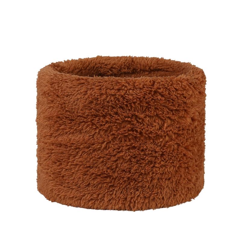 Fashionable Plush Neck Gaiter Keep Warm Solid Color Cold-proof Collar Half Face Mask For Autumn Winter Face Cover
