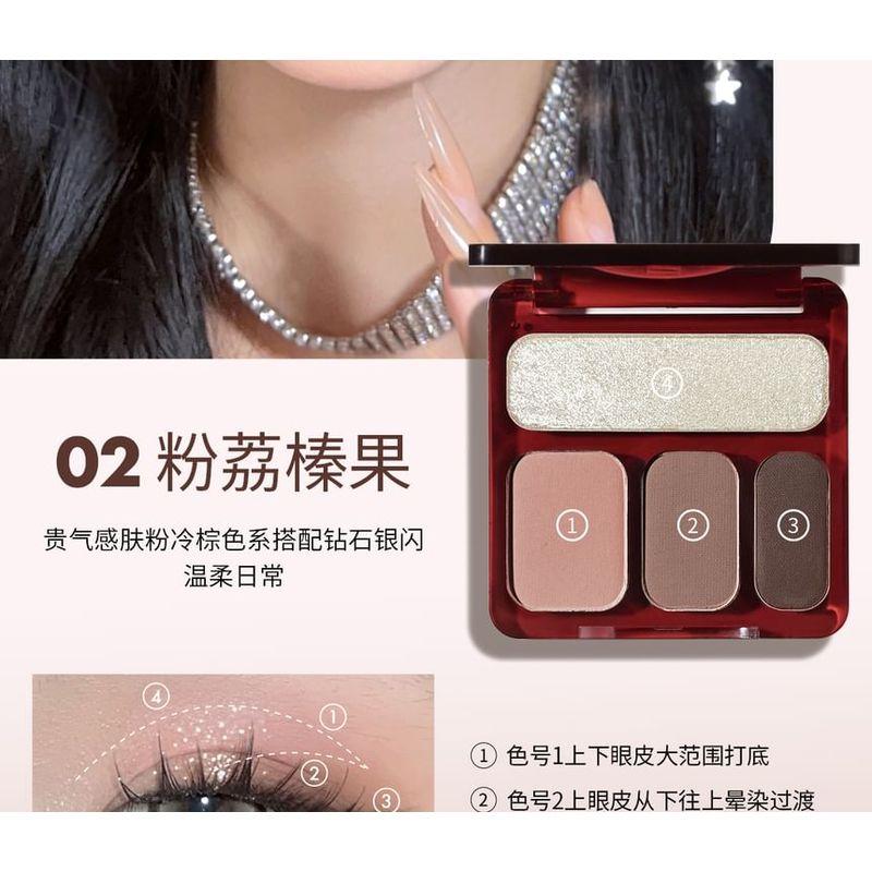 CCSHEER - Let It Be 4-Color Eyeshadow Palette - 3 Types