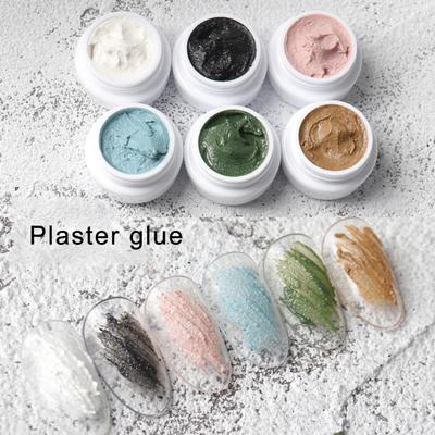8g Nail Gypsum Gel Vibrant Color 3D DIY UV Nail Sculpture Gel for Girl