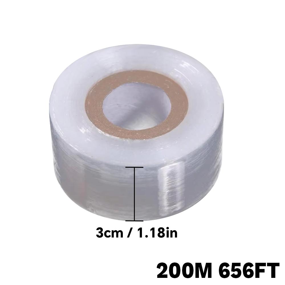 PE pruning tape, stretchable self-adhesive grafting tape, horticultural/garden fruit tree protection transparent film
